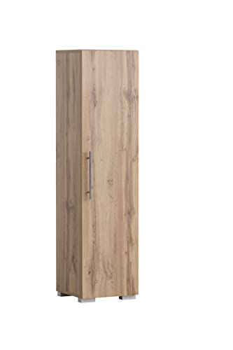 Schildmeyer Carlos Highboard, Holzwerkstoff, Eiche Landhaus Dekor, 36,3 x 34,7 x 142,7 cm von Schildmeyer