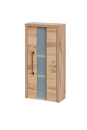 Schildmeyer Elano Hängeschrank 340 mit Einer Glasrahmentür, Eiche Landhaus, Holzwerkstoff, 34,6 x 16,3 x 73,3 cm, 138241 von Schildmeyer