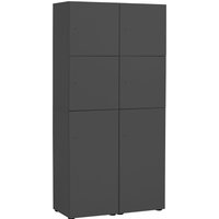 Schildmeyer Garderoben-Set "Locked Spind Schrank Set mit 4 Spinden", (4 St.), 2x Spind mit 1 Tür, 2 x Spind mit 2 Türen, Made in Germany von Schildmeyer