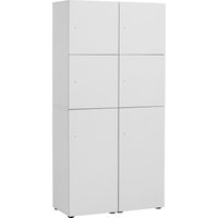 Schildmeyer Garderoben-Set "Locked Spind Schrank Set mit 4 Spinden", (4 St.), 2x Spind mit 1 Tür, 2 x Spind mit 2 Türen, Made in Germany von Schildmeyer
