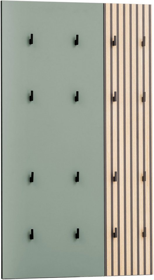 Schildmeyer Garderobenpaneel Alexa, Breite 73 cm, Mit Akustikprint, 16 Kleiderhaken von Schildmeyer