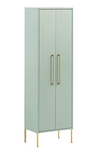 Schildmeyer Gloria Highboard, Holzwerkstoff, Mint/Gold, 2 Türen von Schildmeyer