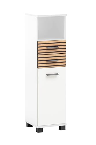 Schildmeyer Highboard Katta 158583, weiß matt/Akustikpaneel Optik, 30,3 x 32,6 x 110,5 cm Schildmeyer Highboard Katta 158583, weiß matt/Akustikpaneel Optik, 30,3 x 32,6 x 110,5 cm von Schildmeyer