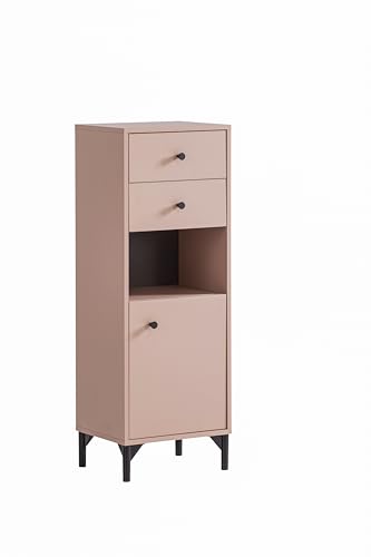 Schildmeyer Highboard Smash, Holzwerkstoff, Apricot, 40,3 x 33,05 x 114,4 cm (B/T/H) von Schildmeyer