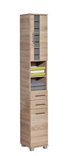 Schildmeyer Hochschrank 147309 Nitro, Holzdekor, Sonoma Eiche Dekor, 32.6 x 30.3 x 194.2 cm von Schildmeyer