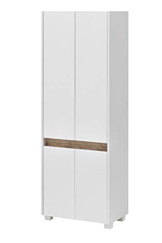 Schildmeyer Hochschrank 701514 Cosmo, 57 x 164,5 x 33 cm (BxHxT), weiß von Schildmeyer