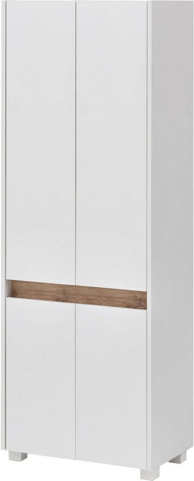 Schildmeyer Hochschrank Cosmo Breite 57 cm, Badezimmerschrank, Blende im modernen Wildeiche-Look von Schildmeyer