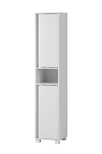 Schildmeyer Hochschrank Dex 155115, weiß matt, 32,6 x 33 x 164,7 cm von Schildmeyer