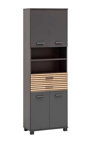Schildmeyer Hochschrank Katta 701978, anthrazit/Akustikpaneel Optik, 59,8 x 32,6 x 180,9 cm Schildmeyer Hochschrank Katta 701978, anthrazit/Akustikpaneel Optik, 59,8 x 32,6 x 180,9 cm von Schildmeyer