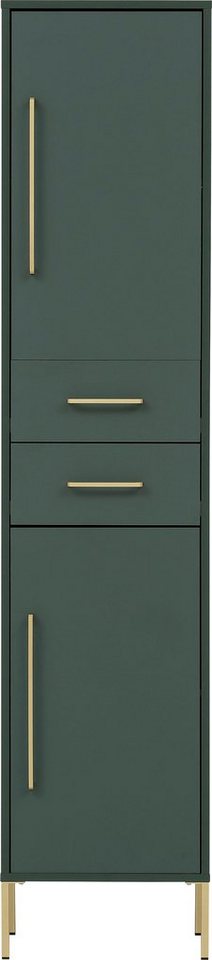welltime Hochschrank Kent mit goldfarbenen Griffen Breite 40,5 cm, made in Germany von welltime