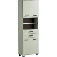 welltime Hochschrank "Palermo, Made in Germany", Breite 60 cm, verstellbare Einlegeböden, Metallgriffe welltime Hochschrank "Palermo, Made in Germany", Breite 60 cm, verstellbare Einlegeböden, Metallgriffe von Welltime