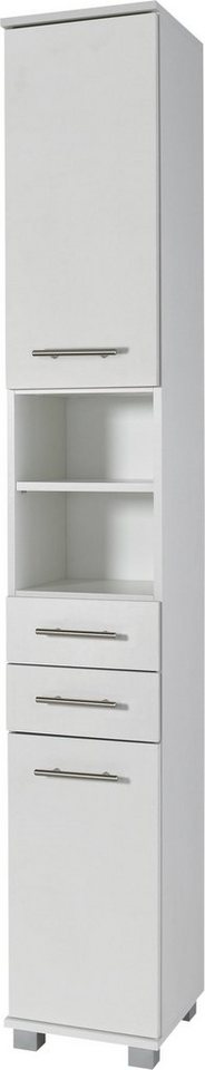 Schildmeyer Hochschrank Palermo Breite 30 cm, verstellbare Einlegeböden, 2 Schubkästen & 2 Türen von Schildmeyer