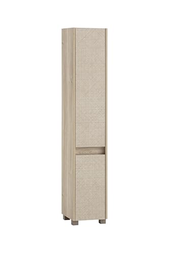 Schildmeyer Hochschrank Sander 160308, weißeiche Dekor/Canasta Dekor, 30,2 x 33 x 164,5 cm Schildmeyer Hochschrank Sander 160308, weißeiche Dekor/Canasta Dekor, 30,2 x 33 x 164,5 cm von Schildmeyer