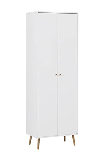 Schildmeyer Jonte Aktenschrank, Holzwerkstoff, weiß, 65,2 x 39 x 195,7 cm von Schildmeyer