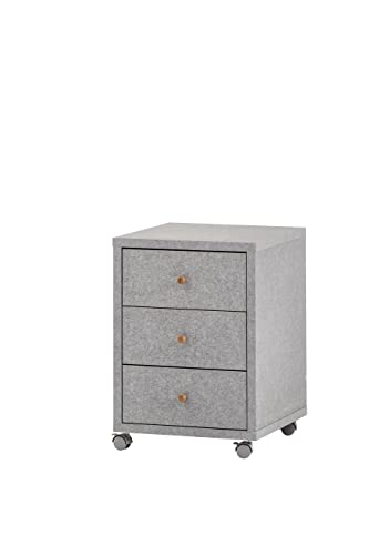 Schildmeyer Jonte Rollcontainer, Holzwerkstoff, Feel Grey, 42 x 44,1 x 58,8 cm von Schildmeyer