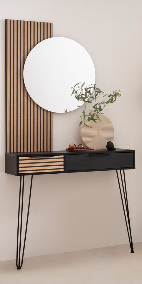 welltime Konsole Hank, Breite 103 cm made in Germany, Schubladenfront mit Akustikprint welltime Konsole Hank, Breite 103 cm made in Germany, Schubladenfront mit Akustikprint von welltime