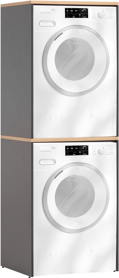 Schildmeyer Mehrzweckschrank-Set Solea, Breite 134 cm, Stapelbare Schränke, Variabel anbringbare Traverse von Schildmeyer