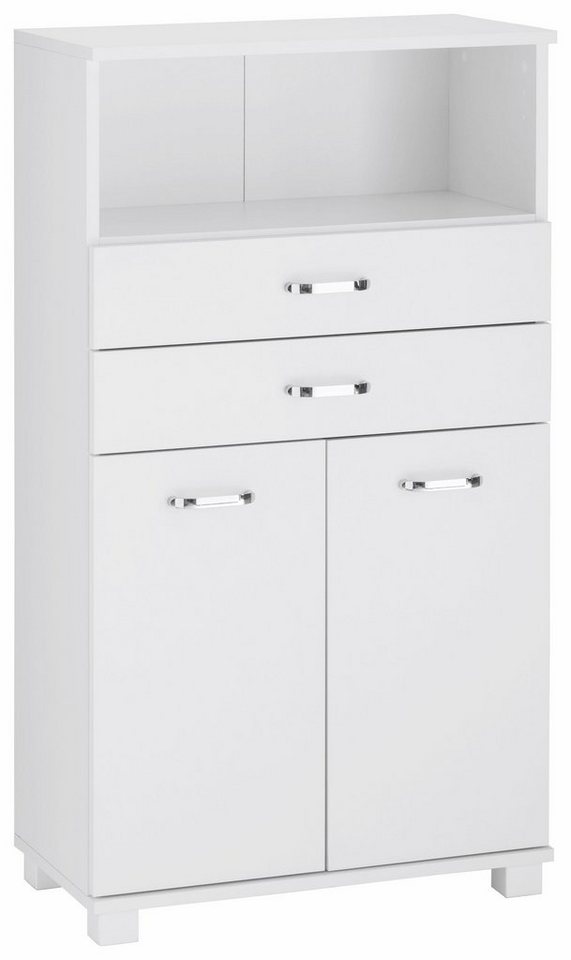 Schildmeyer Midischrank Colli Breite 60 cm, Badezimmerschrank mit Metallgriffen, Ablageboden von Schildmeyer