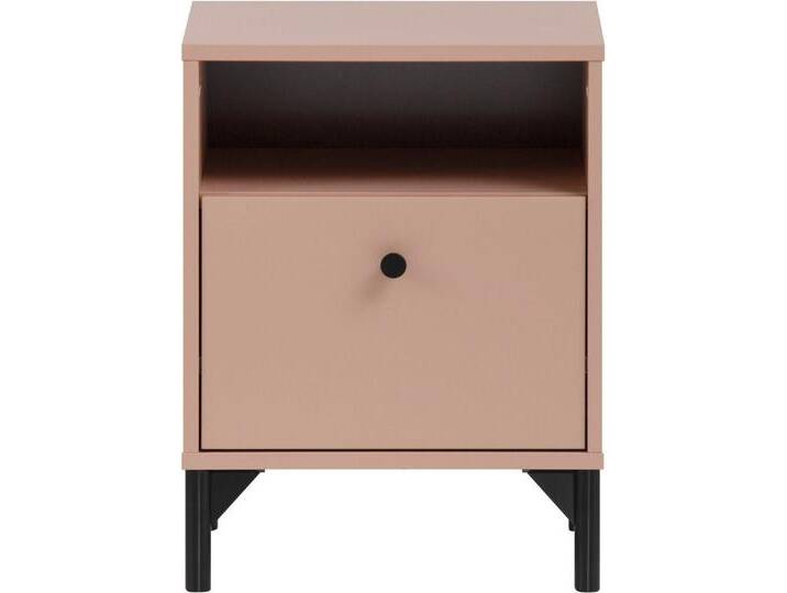 Schildmeyer Nachttisch Smash, Breite 40 cm, Schublade mit Teilauszug und hochwerigen Metallbeschlägen, rosa von Schildmeyer