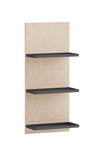 Schildmeyer Regal Sander 160315, anthrazit/Canasta Dekor, 30,3 x 17,5 x 70,2 cm von Schildmeyer