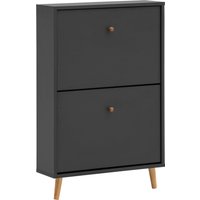 Schildmeyer Schuhschrank "Bjarne, Breite 59 cm" Griffe und Möbelfüße aus Massivholz, Platz für bis zu 6 Paar Schuhe von Schildmeyer