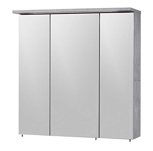 Schildmeyer Spiegelschrank 128522, steingrau, 70,5 x 16 x 72,5 cm von Schildmeyer