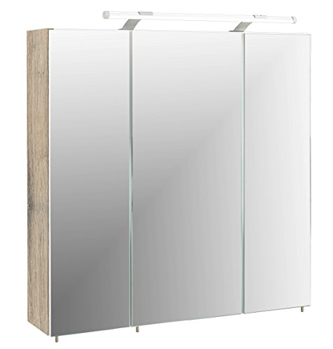 Schildmeyer Spiegelschrank 133075 Trient, 70.0 x 16.0 x 75.0 cm, wildeiche Dekor von Schildmeyer