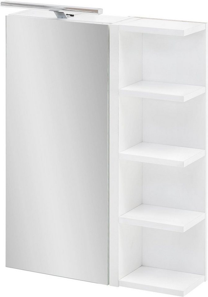Schildmeyer Spiegelschrank Breite 50 cm, 1-türig, LED-Beleuchtung, Schalter-/Steckdosenbox von Schildmeyer