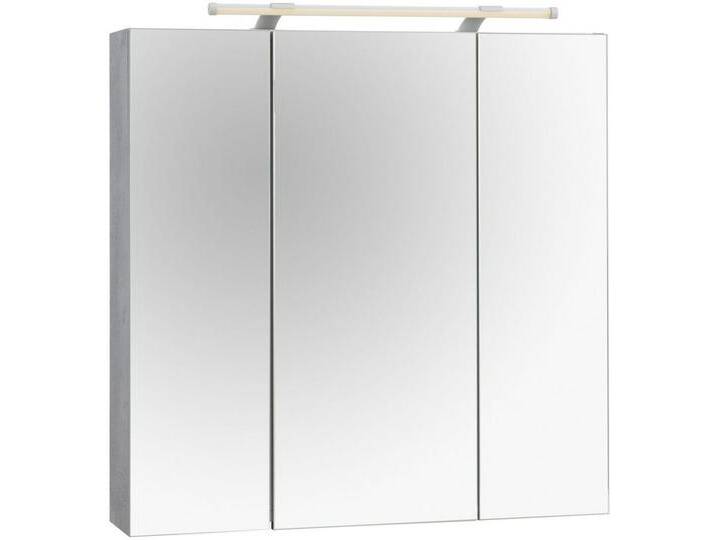 Schildmeyer Spiegelschrank Dorina, mit höhenverstellbaren Glasböden made in Germany Breite 70 cm, 3-türig, LED-Beleuchtung, Schalter-/Steckdosenbox von Schildmeyer