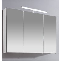Schildmeyer Spiegelschrank "Irene", Breite 100 cm, 3-türig, LED-Beleuchtung, Schalter-/Steckdosenbox von Schildmeyer