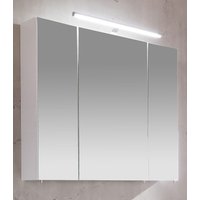 Schildmeyer Spiegelschrank "Irene", Breite 80 cm, 3-türig, LED-Beleuchtung, Schalter-/Steckdosenbox von Schildmeyer