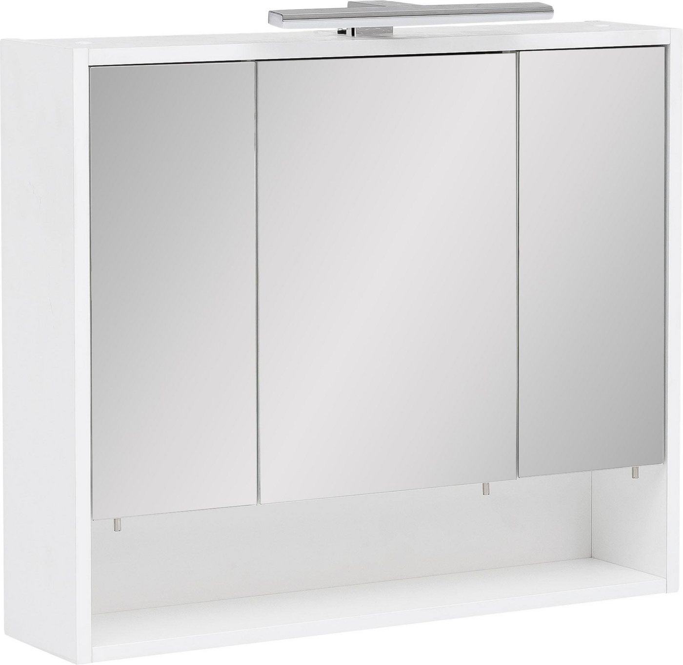 welltime Spiegelschrank Kent Badmöbel. Breite 70 cm, LED-Beleuchtung und Schalter-/Steckdosenbox von welltime