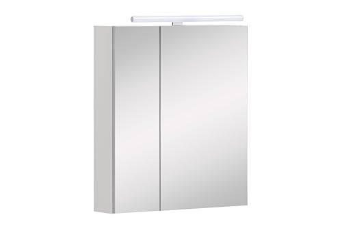 Schildmeyer Spiegelschrank Maxim 155031, mattweiß, 60 x 16 x 74,7 cm von Schildmeyer