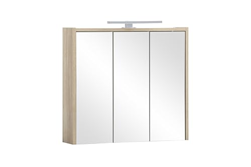 Schildmeyer Spiegelschrank Sander 160302, weißeiche Dekor, 65 x 16 x 62,7 cm Schildmeyer Spiegelschrank Sander 160302, weißeiche Dekor, 65 x 16 x 62,7 cm von Schildmeyer