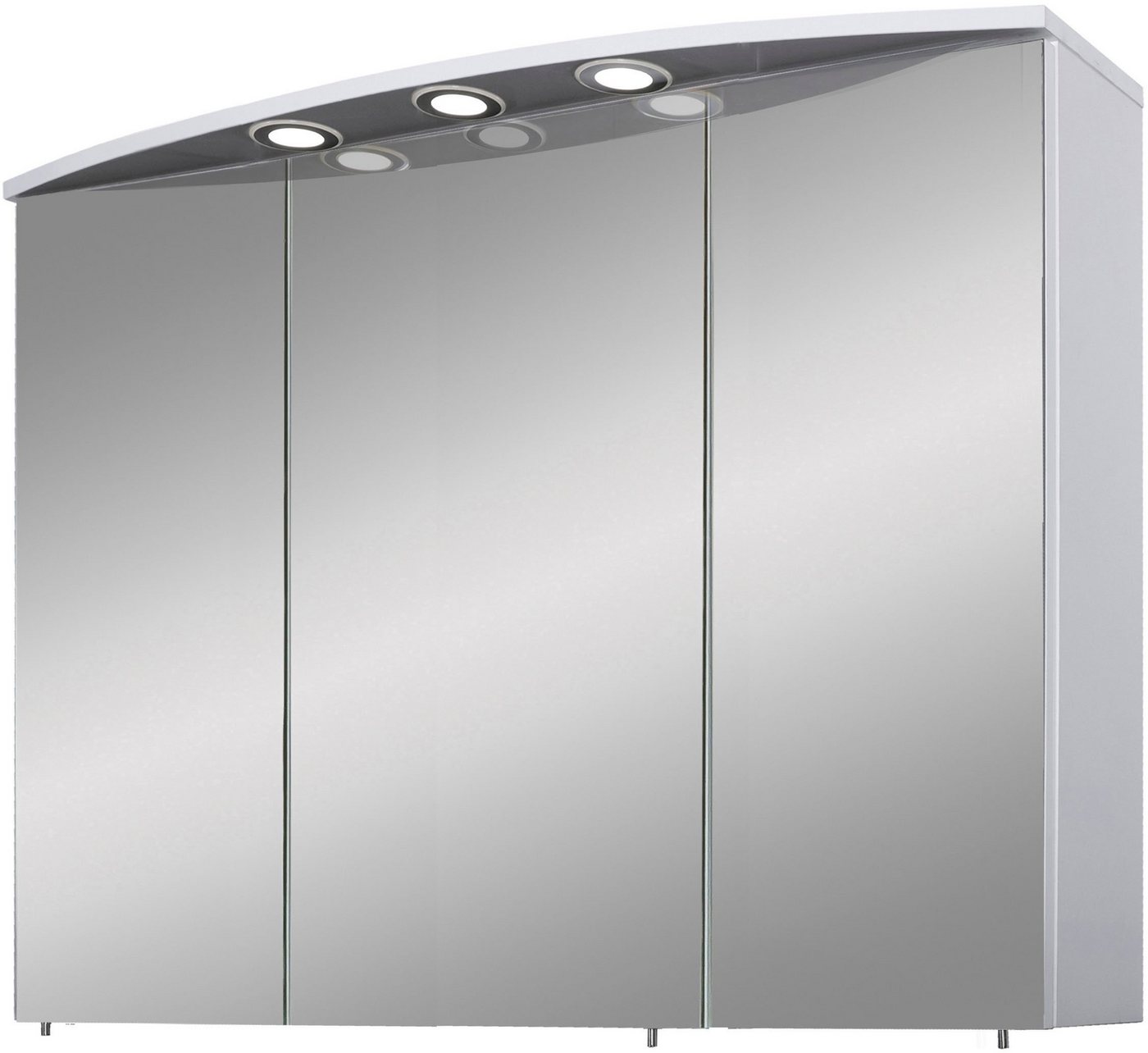 Schildmeyer Spiegelschrank Verona Breite 120 cm, 3-türig, 3 LED-Einbaustrahler, Schalter-/Steckdosenbox von Schildmeyer