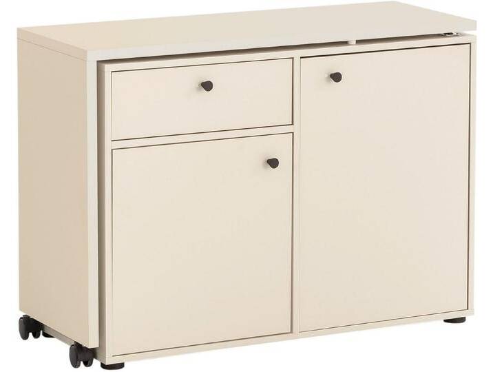 Schildmeyer Tresenkommode Lovund, Breite 104 cm, Mit drehbarer Tischplatte, beige weiß von Schildmeyer