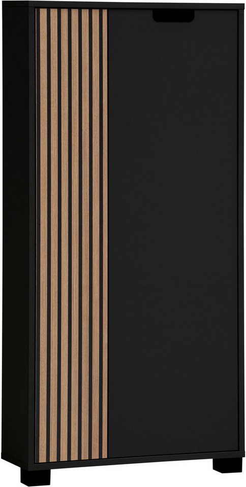 Schildmeyer Unterschrank Ryker Unterschrank, Breite 59 cm (1-St) Tür links in Akustik-Optik - Breite: 19,5 cm, rechts: 36,1 cm von Schildmeyer