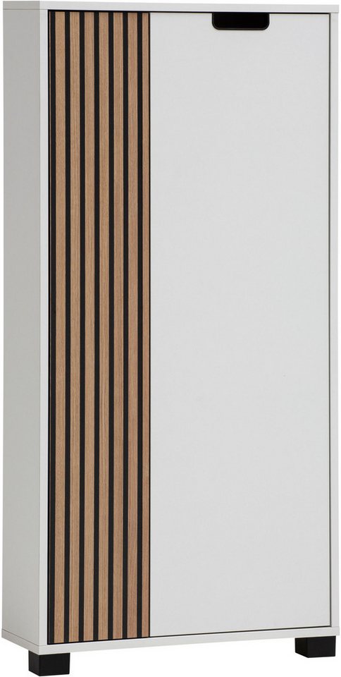 Schildmeyer Unterschrank Ryker Unterschrank, Breite 59 cm (1-St) Tür links in Akustik-Optik - Breite: 19,5 cm, rechts: 36,1 cm von Schildmeyer