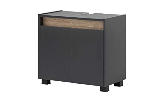 Schildmeyer Waschbeckenunterschrank 146318 Cosmo, 57 x 54,5 x 33 cm (BxHxT), anthrazit von Schildmeyer