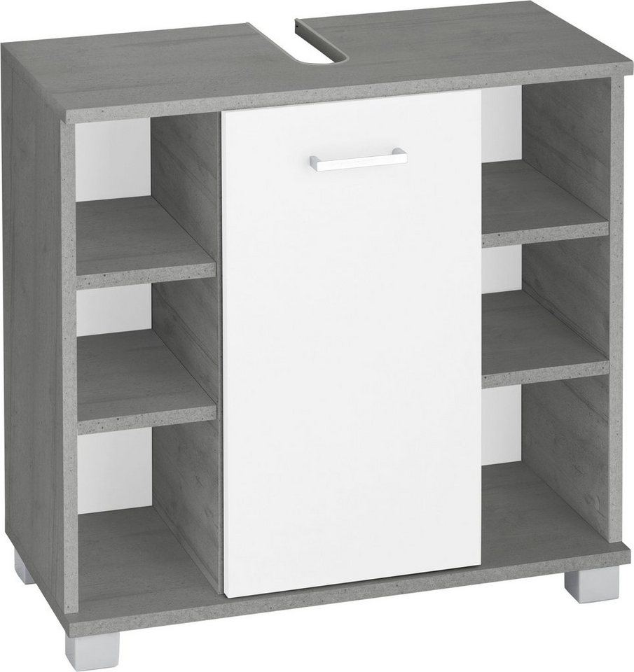 Schildmeyer Waschbeckenunterschrank Mobes Breite/Höhe: 65,1/62,4 cm, Badschrank mit Tür und Regalfächern von Schildmeyer