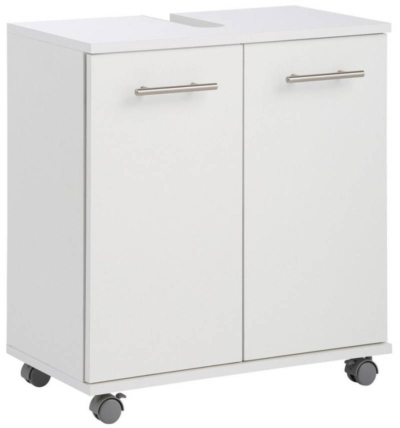 welltime Waschbeckenunterschrank Emmi, Breite 59 cm Siphonausschnitt, Metallbeschläge welltime Waschbeckenunterschrank Emmi, Breite 59 cm Siphonausschnitt, Metallbeschläge von welltime