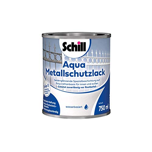 Schill Aqua Metallschutz 3 in 1 (0,75l RAL 9005 Tiefschwarz) von Schill