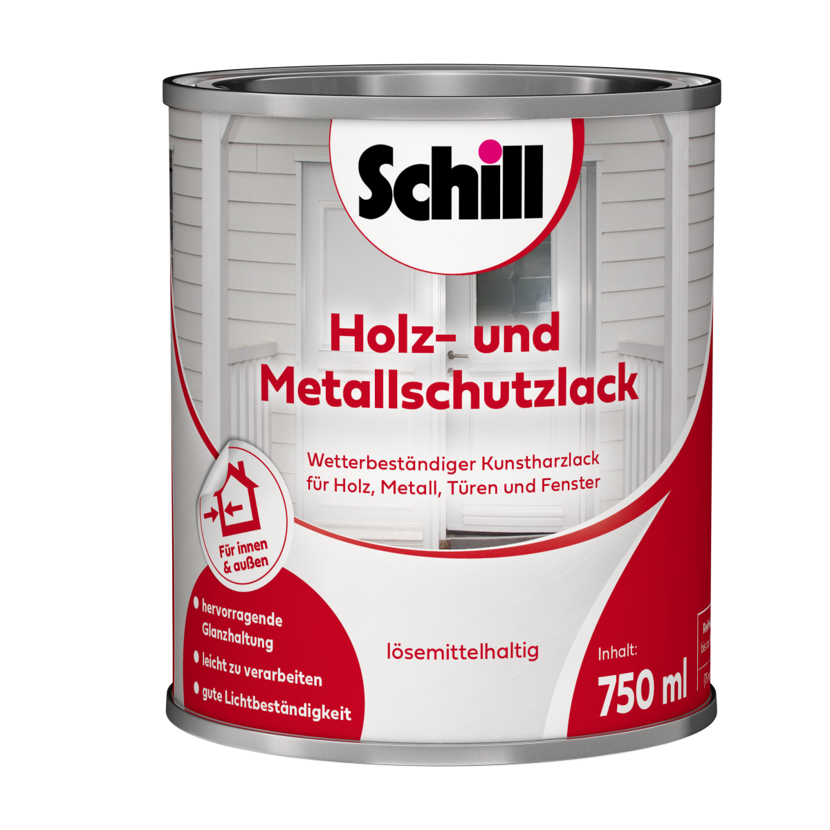 Schill Holz- und Metallschutzlack Weiß von Schill