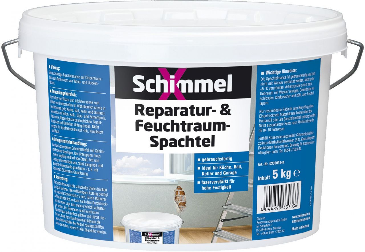 Schimmel X Reparatur- und Feuchtraumspachtel 5kg Schimmel X Reparatur- und Feuchtraumspachtel 5kg von Schimmel X