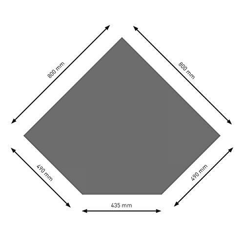 Schindler + Hofmann PU055-2B5-gg Bodenplatte B5 Diamant gussgrau pulverbeschichtet 800 x 800 mm von Schindler + Hofmann