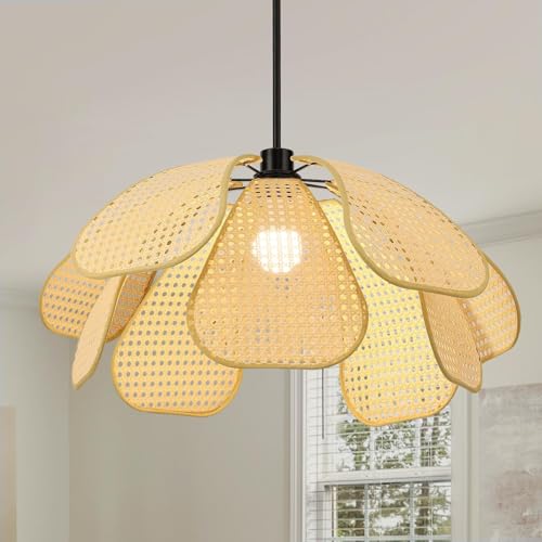 Schindora Lampenschirm HäNgelampe Vintage Blume,100Cm Boho Lampe Handgewebt Lampen E27 Dekor Pendelleuchte Esstisch FüR KüChe Wohnzimmer Schlafzimmer Schindora Lampenschirm HäNgelampe Vintage Blume,100Cm Boho Lampe Handgewebt Lampen E27 Dekor Pendelleuchte Esstisch FüR KüChe Wohnzimmer Schlafzimmer von Schindora