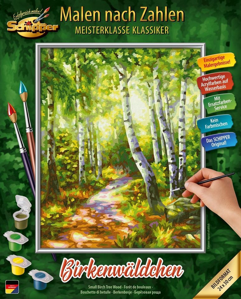 Schipper Malen nach Zahlen Meisterklasse Klassiker - Birkenwäldchen, Made in Germany Schipper Malen nach Zahlen Meisterklasse Klassiker - Birkenwäldchen, Made in Germany von Schipper