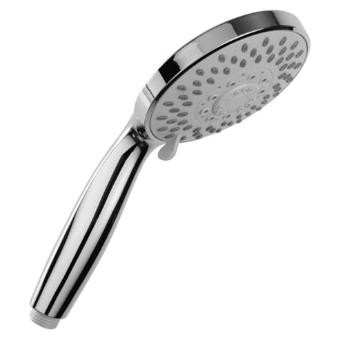 Schläfer | 1304900 - Großer G 1/2 Zoll Brauseknopf Ø 120mm, Brausekopf 3 Strahlarten, Stuttgart Universal Handbrause, 5 Multi-Jet, Duschkopf Massage, Zerstäuber Duschtelefon, Universalbrause von Schläfer