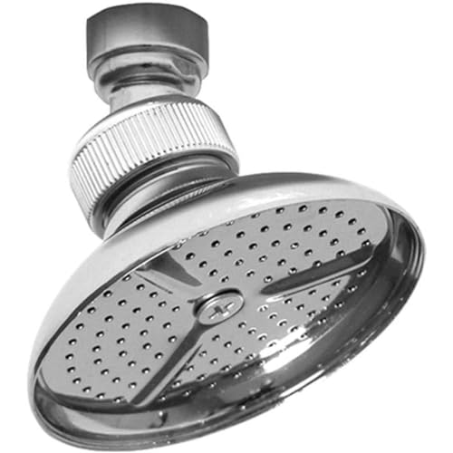 Schläfer 134115 | Universal-Duschkopf "Relexa", 8cm Kopfbrause, Hochdruck-Regenstrahl, Durchmesser des Duschkopfes 80mm, universell verstellbares Gelenk G 1/2, Messing verchromt von Schläfer