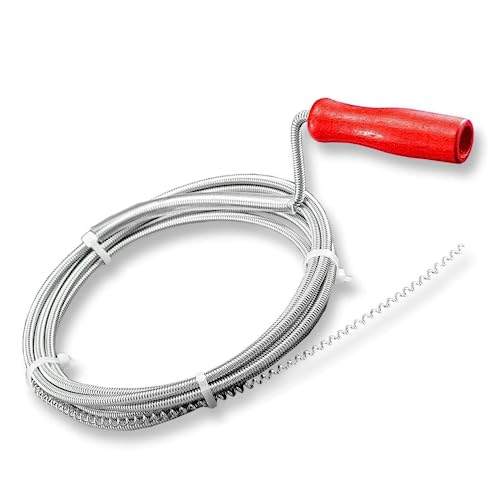 Schläfer | 323303 - Kolbenspiralsonde Abflussreiniger, Verstopftes Abfluss Rohr Reinigung Waschbecken, Bidet Wc, Federspülkolben, Länge 10m, Durchmesser 6mm Schläfer | 323303 - Kolbenspiralsonde Abflussreiniger, Verstopftes Abfluss Rohr Reinigung Waschbecken, Bidet Wc, Federspülkolben, Länge 10m, Durchmesser 6mm von Schläfer